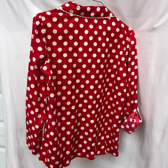 $ drop! Victoria’s Secret PolkaDot Pajama Top S/P - Picture 5 of 6